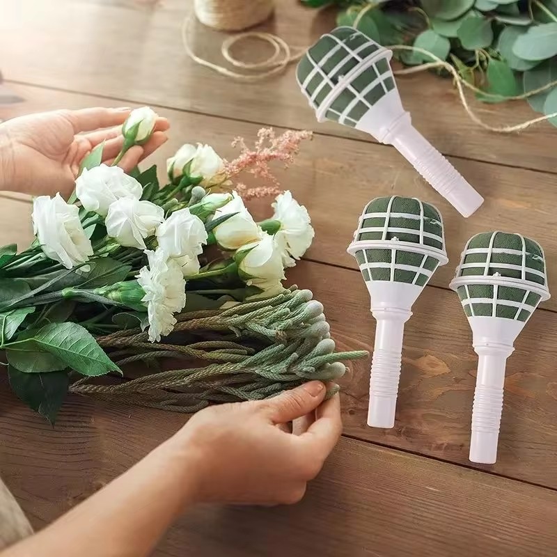 Buket busa pegangan gagang pem - Bouquet Holder Foam ulasan dan harga