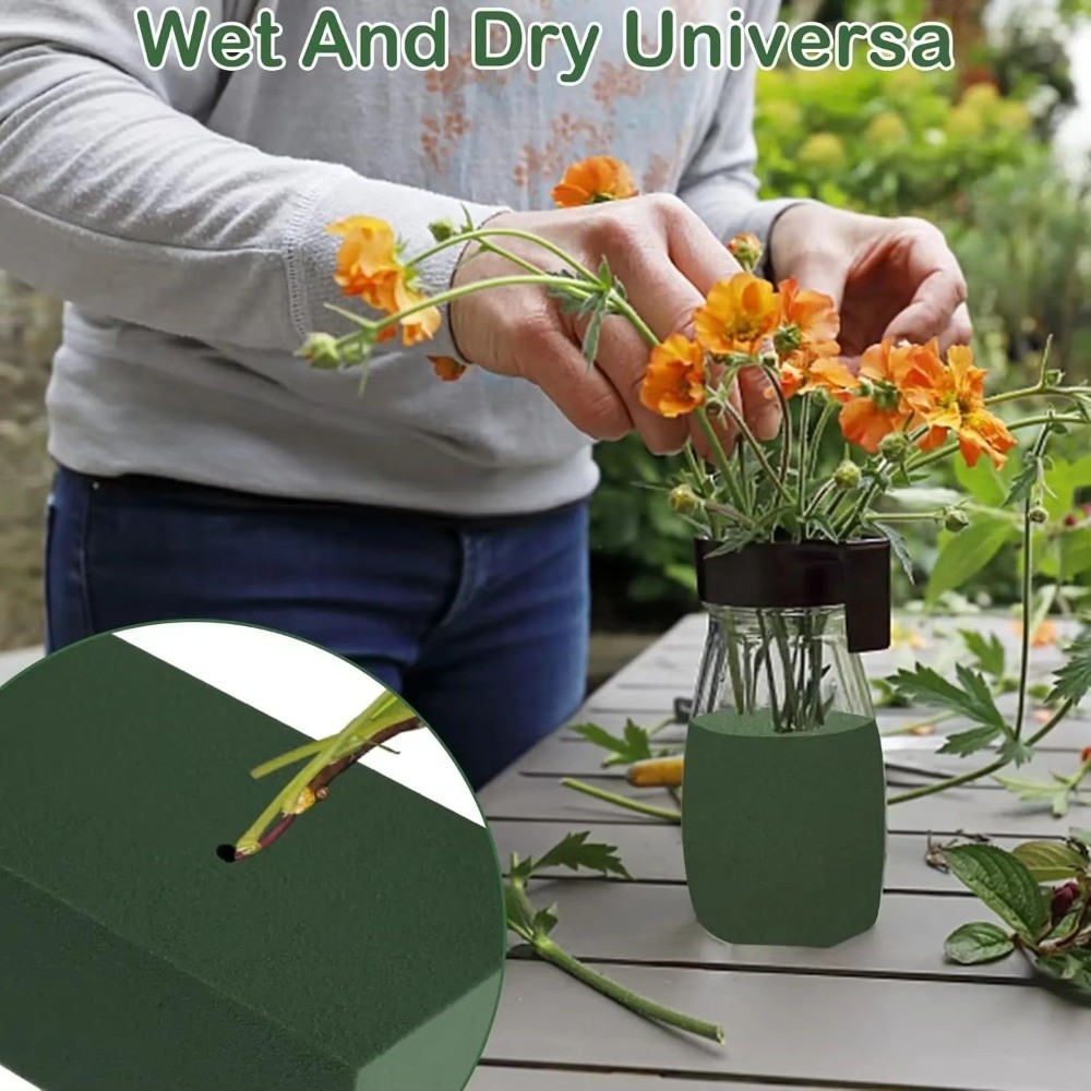 Busa Pengatur Bunga Hijau Bent - Bouquet Holder Foam ulasan dan harga